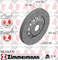 Produktbild: 2x ZIMMERMANN Bremsscheibe FORMULA Z 100.3367.70 für AUDI SEAT LEON CUPRA 8J9 TT