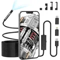 Produktbild: 5,5 mm 1920P Endoskop-Schlangen inspektionskamera, Lightswim Typ-C-Endoskop, Scope-Kamera mit 8 LED-Leuchten für Android- und iOS-Smartphones, iPhone, iPad, Samsung (16,5 ft/5 m)