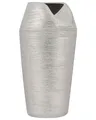 Produktbild: Vase mit breiter Öffnung Steinzeug silber 33 cm hoch schlank rund modern Apamea