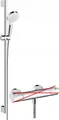 Produktbild: F48 hansgrohe Crometta Theromstatset 0,90m, 2 Strahlarten, Weiß/Chrom