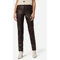Produktbild: RICANO Lederhose Donna Lederhose mit Biker-Elementen als Low Waist braun L