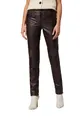 Produktbild: RICANO Donna - Damen Lederhose in Biker-Optik (Slim Fit/Regular Waist) - echtes (Premium) Ziegen Leder (Braun, L)