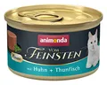 Produktbild: animonda vom Feinsten Mousse Katzenfutter nass Huhn + Thunfisch (12 x 85g), getreidefreies Katzenfutter nass ohne Zucker, mit frischen, fleischigen Zutaten