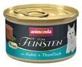 Produktbild: Mousse Katzenfutter nass Huhn + Thunfisch 12 x 85g, getreidefreies Katzenfutt...