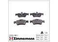 Produktbild: ZIMMERMANN Bremsbelagsatz, Scheibenbremse 239241801 Hinterachse für MERCEDES-BENZ