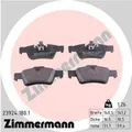 Produktbild: ZIMMERMANN Bremsbeläge Bremsbelagsatz Bremsklötze Hinten 23924.180.1