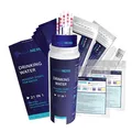 Produktbild: AQUANEXO 21 Parameter, 125 + 20 Trinkwasser Teststreifen + 2x Coliforme Bakterien Test, pH Teststreifen, Wassertester Trinkwasser, Wasserhärte messen, Trinkwassertest, Wasserhärte Teststreifen