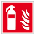 Produktbild: SafetyMarking Brandschutzschild Feuerlöscher Folie selbstklebend (B x H) 200 mm x 200 mm ISO (38.A5015)