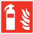 Produktbild: Brandschutzschild Feuerlöscher Folie selbstklebend (B x H) 200 mm x 200 mm ISO