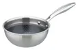 Produktbild: GSW Edelstahl Sauteuse Bratpfanne Inoxxa Tri-Ply Ø 24 cm Silber NEU