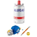 Produktbild: 1x Alugas 11 kg Flasche + Safedrive Paket 30mbar Flaschenanlage