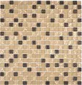 Produktbild: Glas Naturstein beige Ornament Atztek Küche Wand Boden Bad WC WB92-1207 |1Matte