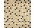Produktbild: Glasmosaik mit Naturstein XCM M960 30,5x32,2 cm beige