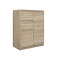 Produktbild: MODERNE KOMMODE 70CM 2D2S SONOMA SCHRANK 2 SCHUBLADEN 2 TÜREN FÜR HOME OFFICE