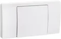 Produktbild: Cornat Betätigungsplatte APV100 weiß WC Spülung mit Start/Stopptaste + Bolzen