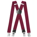 Produktbild: INYEEXUP Hosenträger Herren Extra Stark mit Sehr Starken 4 Metall Clip, Hosenträger Herren Breit Lang X Form, Elastisch und Längenverstellbar, Sehr Gut Geeignet für Große oder Schwere Menschen