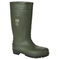Produktbild: Portwest FW95 - Total-Sicherheitsgummistiefel S5, schwarz, grün, weiß Gummistiefel Stahlkappe grün 46 EU