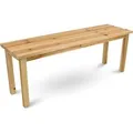 Produktbild: holz4home Gartenbank aus Tannenholz Bis zu 150 Kg Traglast Holzbank 118cm Lang Natur