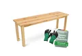 Produktbild: holz4home® Gartenbank Kleine Sitzbank aus Holz I Ohne Lehne, Einfache Montage
