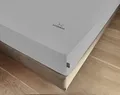 Produktbild: Sansibar Topper-Spannbetttuch, Premium Qualität, hochwertiges Rundumgummi, bis zu 15 cm Steghöhe, extra Dicker Stoff, faltenfreier Sitz (Titan, 140/160x200 cm)