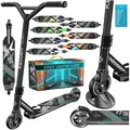 Produktbild: KESSER Stuntscooter X-Limit 360° Lenkung, ABEC9 Kugellagern, 100 mm PU Räder, Freestyle Kickscooter Funscooter für Kinder & Erwachsene schwarz