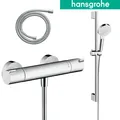 Produktbild: Hansgrohe Duscharmatur Thermostat Duschset Ecostat Crometta Brauseset 13211000