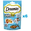 Produktbild: 6x55 g DREAMIES ShakeUps Multivitamins Snacks mit Meeresfrüchten für Katze