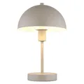 Produktbild: Tischleuchte Schlafzimmerlampe Pilzleuchte sandfarben Leseleuchte Beistelllampe, Metall, E14 Fassung, DxH 20x31 cm