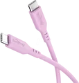 Produktbild: GOOBAY 77746 - Sync- & Ladekabel, USB-C > USB-C, Silikon, 1,5 m, pink