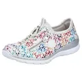 Produktbild: Rieker Slip-On Sneaker Schlupfschuh, Freizeitsneaker, Halbschuh mit MemoSoft-Ausstattung weiß 36 EU