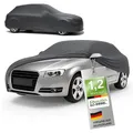 Produktbild: WALSER Premium Abdeckung Auto Indoor Stretch Plus Qualitätssieger Sehr Gut* Autoabdeckung Winter Autogarage Abdeckung Autoplane Winter Autogarage Abdeckung Winter Abdeckplane Kombi Größe 4 anthrazit
