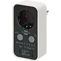 Produktbild: brennenstuhl Countdown-Timer-Stecker mit 1x USB-C, 1x USB-A Schwarz 1506180