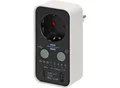 Produktbild: Brennenstuhl Timer-Steckdose mit LED-Anzeige, 1x USB A, 1x USB-C, Countdown 15 Min bis 8 Std, schwarz/weiß