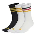 Produktbild: adidas Unisex 3STRIPES CUSHIONED SPORTSWEAR CREW SOCKS 3 PAIR PACK, white/black/collegiate gold, 40-42
