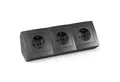 Produktbild: McPower MCPOWER Steckdosenblock Flair, 3-fach, 16A/250V, anthrazit Steckdosenleiste