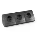 Produktbild: Steckdosenblock McPower Flair 250V~/16A Aufbau Anthrazit 3-fach Steckdose