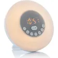 Produktbild: InnovaGoods® Weckersimulator de Morgengrauen, digitaler Wecker 12 voreingestellte Töne, Naturlichtwecker, digitaler Radiowecker, touch control, 3... - Weiß
