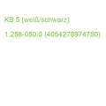 Produktbild: KB 5 (weiß/schwarz) 1.258-050.0 (4054278974750)