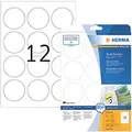 Produktbild: HERMA Wiederablösbare Etiketten 5067 Selbstklebend DIN A4 Weiß 6 x 6 cm 25 Blatt à 12 Etiketten