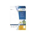 Produktbild: HERMA Special - Selbstklebende, abziehbare, matte Papieretiketten - weiß - 60 mm rund - 300 Etikett(en) (25 Bogen x 12) (5067)