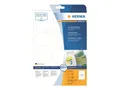 Produktbild: HERMA Special - Papier - matt - selbstklebend, entfernbarer Klebstoff - weiß - 60 mm rund 300 Etikett(en) (25 Bogen x 12)