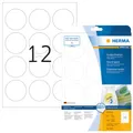 Produktbild: HERMA 5067 Ablösbare Etiketten A4 Ø 60 mm rund weiß Movables/ablösbar Papier mat