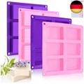 Produktbild: Rechteckige Silikonformen, hausgemachte Seifenformen, Kuchen, Brot, Backformen,