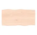 Produktbild: vidaXL Tischplatte Tischplatte 80x40x2 cm Massivholz Eiche Unbehandelt Baumkante (1 St)
