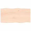 Produktbild: Schreibtischplatte 80x40x2 Cm Massivholz Eiche Unbehandelt
