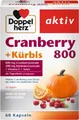 Produktbild: Doppelherz aktiv Cranberry + Kürbis 800 Kapseln zum Schutz der Zellen vor oxidativem Schutz, 60 St. Kapseln