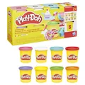 Produktbild: Play-Doh Regenbogen 8er-Pack Farben à 85 g, Knetmasse-Set mit exklusiven zarten Farben, perfekt zum Teilen auf einer Party und als schönes geschenk für Kinder ab 2 Jahren