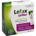Produktbild: LEFAX intens Lemon Fresh Mikro Granul.250 mg Sim., 20 St PZN 10537876