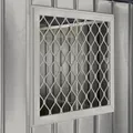 Produktbild: Globel Fenster-Kit 1 Seitenfenster & Ersatzpaneele, silber, für Skillion, Lean