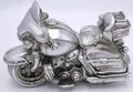 Produktbild: Spardose Motorrad/Chopper 13x19x9 cm antiksilber Sparschwein